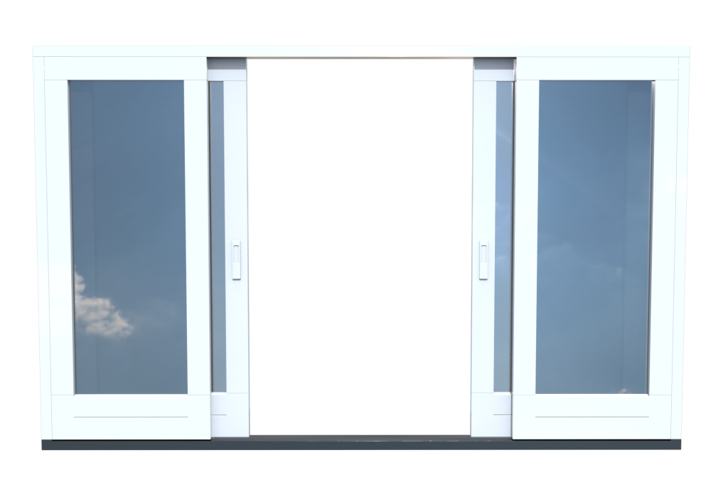 4 delige schuifpui voor